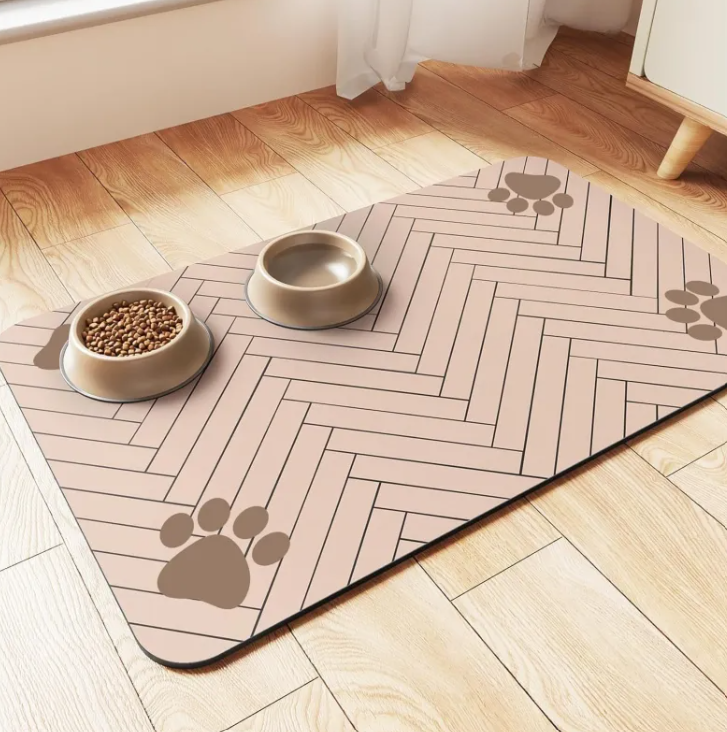 Quick-Dry Diatom Pet Feeding Mat – Waterproof & Easy-Clean