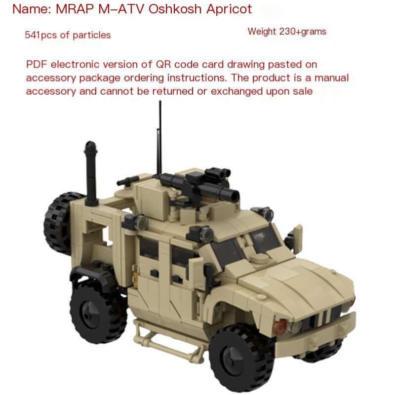 Cross-Border Compatible LEGO MOC-150189 Military Vehicle