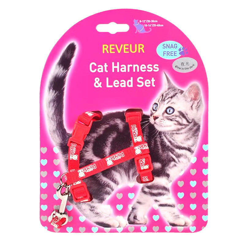 Reflective Cat Chest Strap for Night Safety