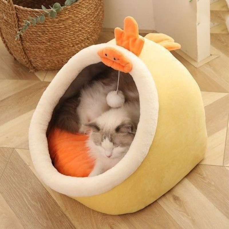 Cat Litter Villa – Semi-Enclosed Washable Cat House