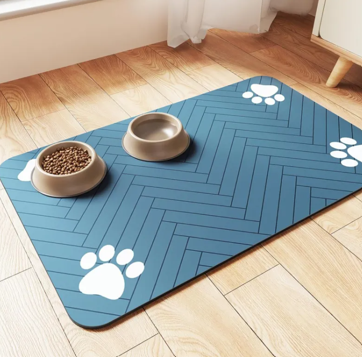 Quick-Dry Diatom Pet Feeding Mat – Waterproof & Easy-Clean