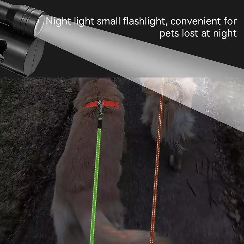Dual Retractable Dog Walking Leash – Reflective 360° Swivel for Two Dogs