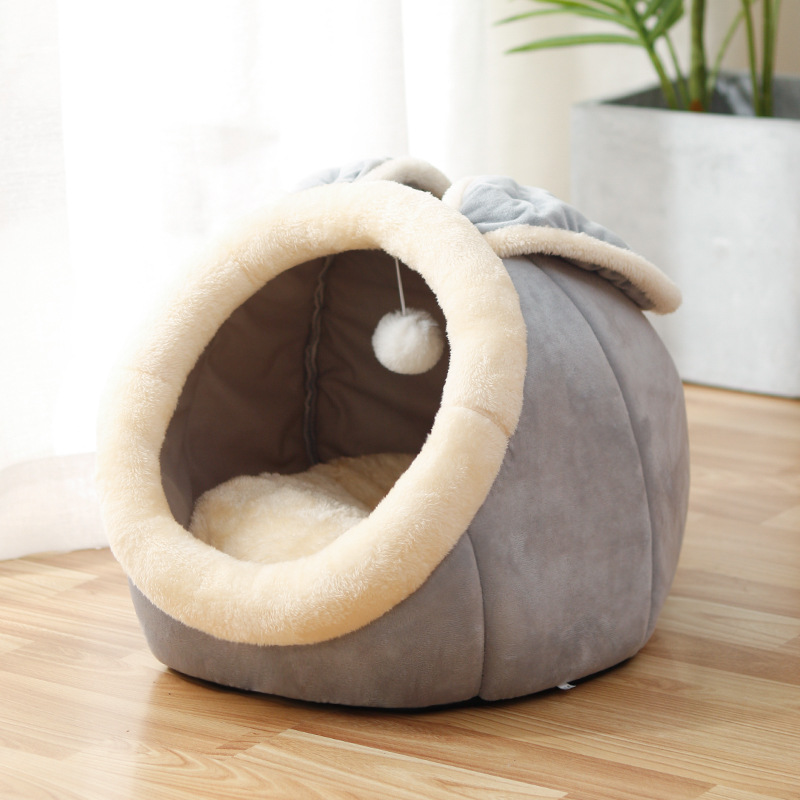 Cozy Cat Nest – Warm Enclosed Bed for Indoor Cats