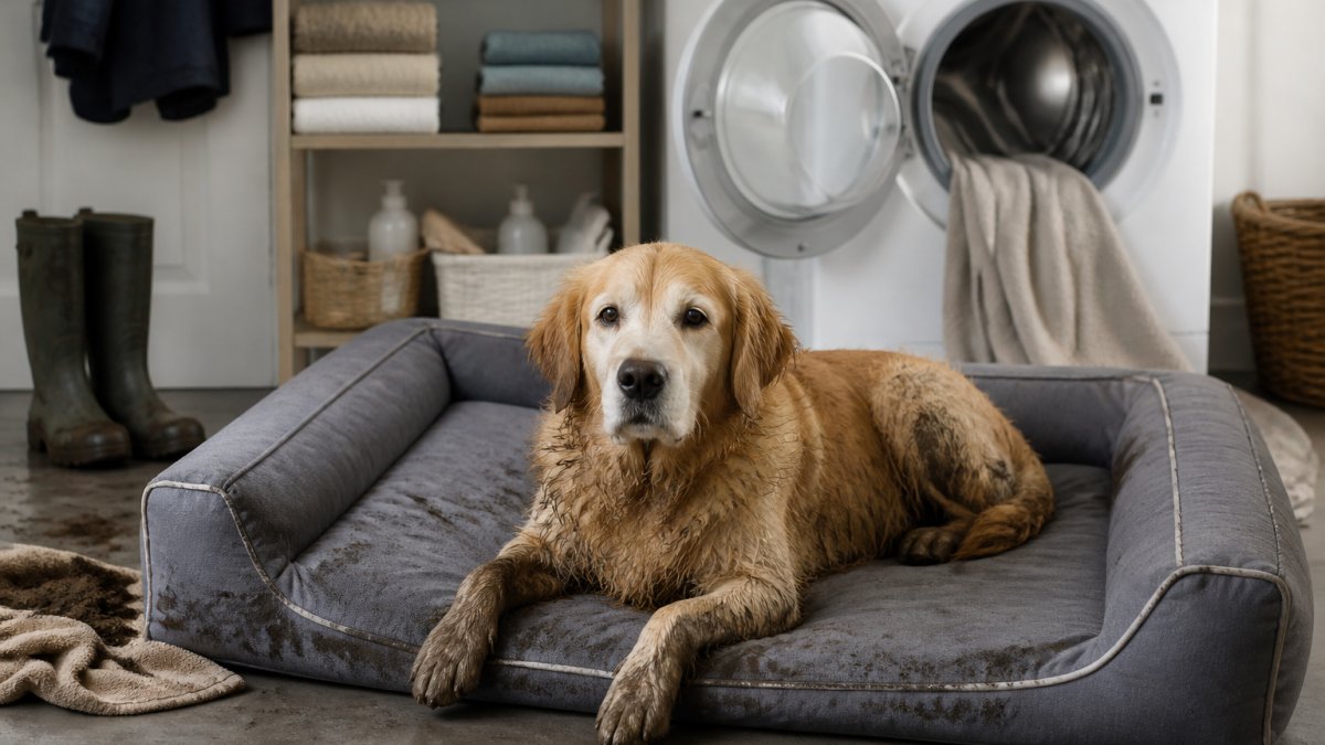 Best Washable Dog Bed for a Muddy Backyard Dog