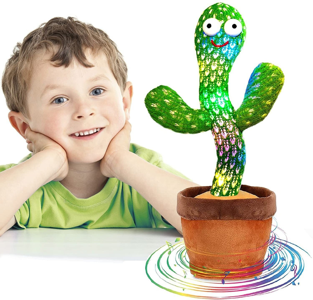 Dancing Cactus Electronic Plush Toy – Singing, Recording &amp; Shaking Fun
