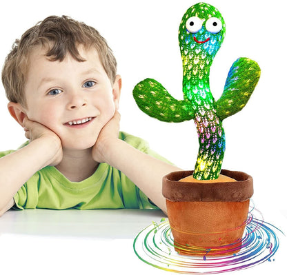 Dancing Cactus Electronic Plush Toy – Singing, Recording &amp; Shaking Fun