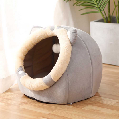 Cozy Cat Nest – Warm Enclosed Bed for Indoor Cats
