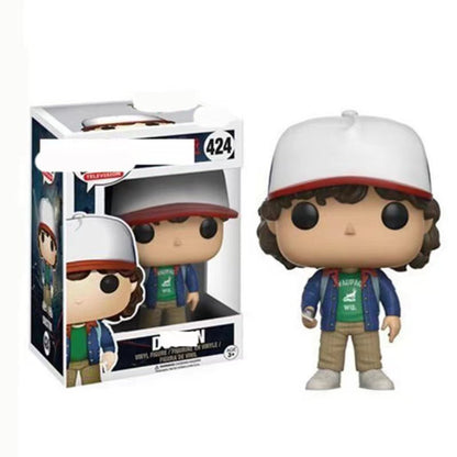 Funko Pop Stranger Things Dustin &amp; Steve Figures collection with various characters from the show.