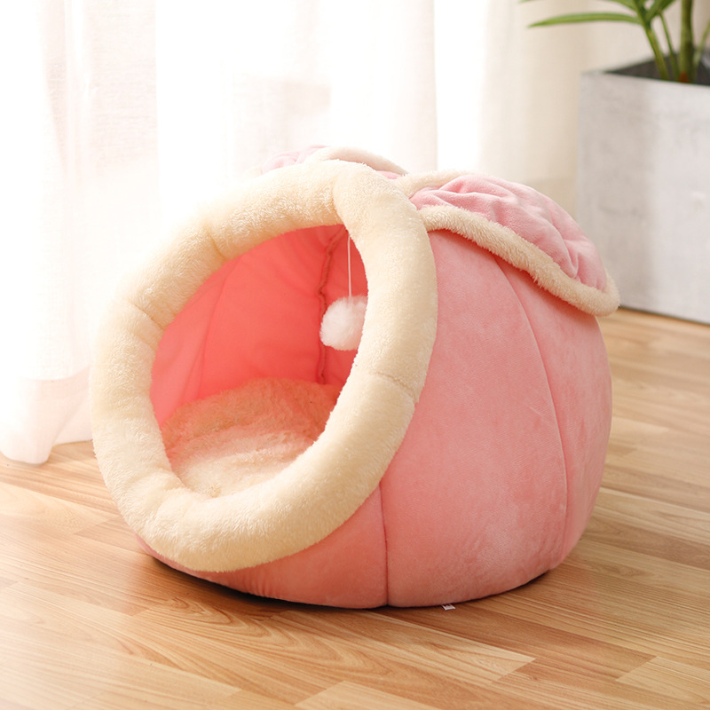 Cozy Cat Nest – Warm Enclosed Bed for Indoor Cats