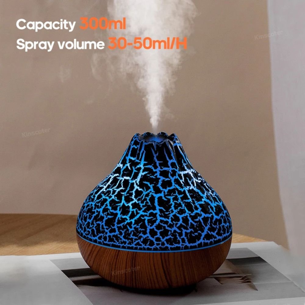 Volcano Black LED Essence Diffuser