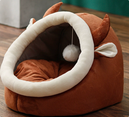 Cozy Cat Nest – Warm Enclosed Bed for Indoor Cats