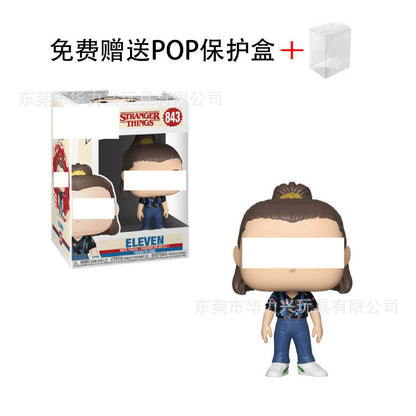 Funko Pop Stranger Things Dustin &amp; Steve Figures collection with various characters from the show.