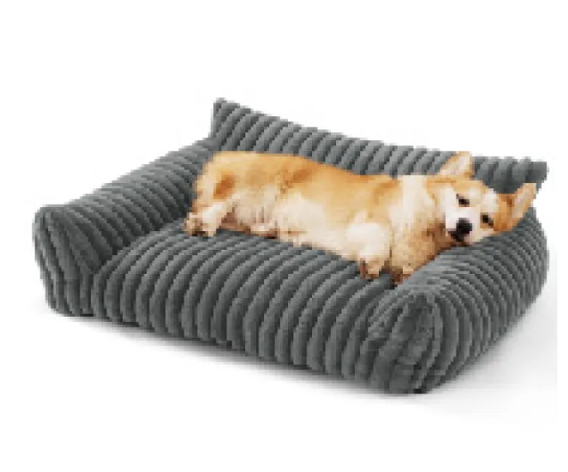Orthopedic Dog Sofa Bed – Washable Fluffy Dog Couch for Senior &amp; Large Dogs