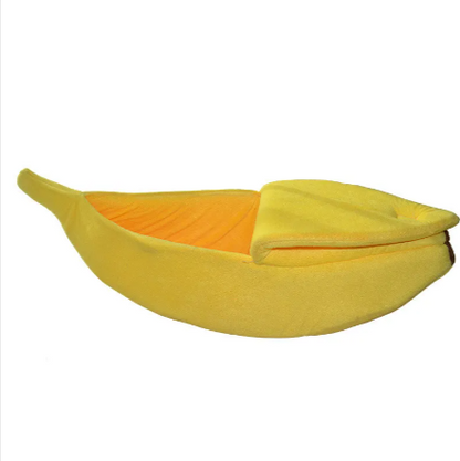 Banana Pet Bed – Cozy Cat Sleeping Bag &amp; Small Dog Bed | Gifts for Pet Lovers