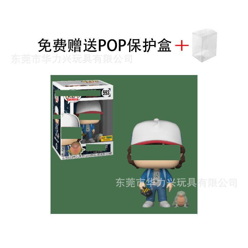 Funko Pop Stranger Things Dustin &amp; Steve Figures collection with various characters from the show.