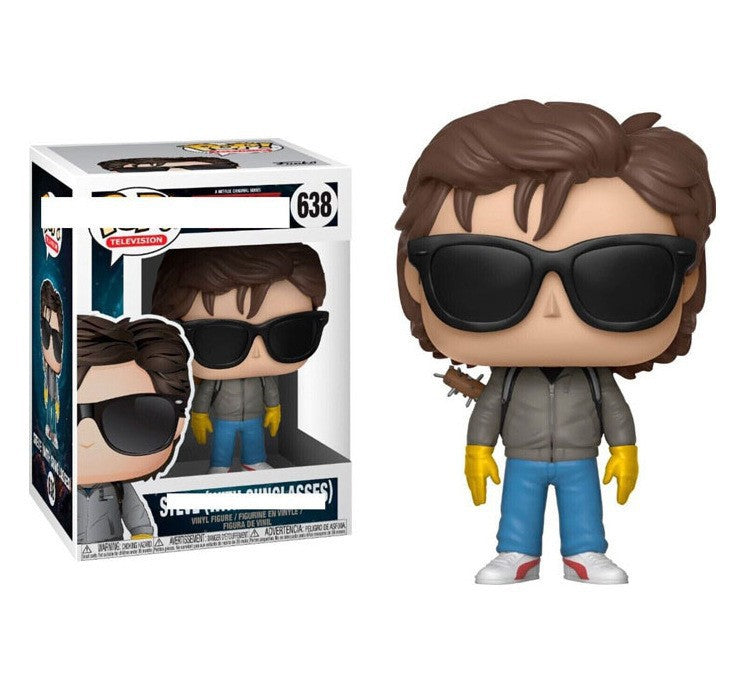 Funko Pop Stranger Things Dustin &amp; Steve Figures collection with various characters from the show.