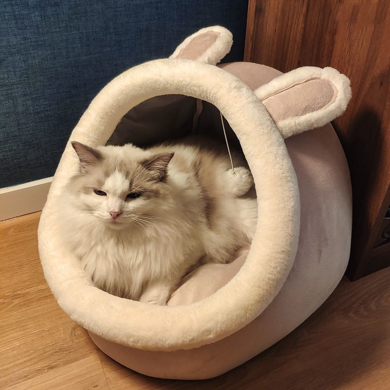 Cat Litter Villa – Semi-Enclosed Washable Cat House