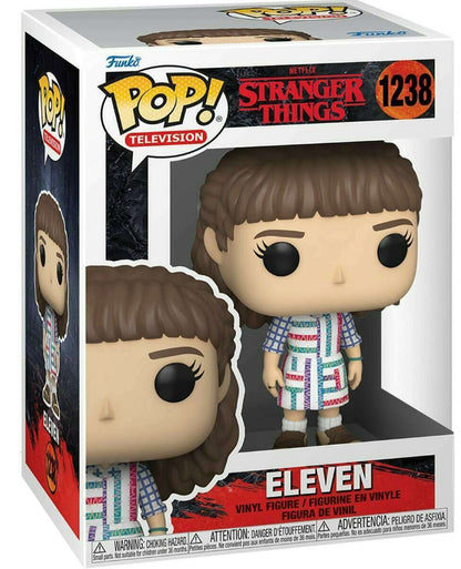 Funko Pop Stranger Things Dustin &amp; Steve Figures featuring Eleven character in collectible packaging.