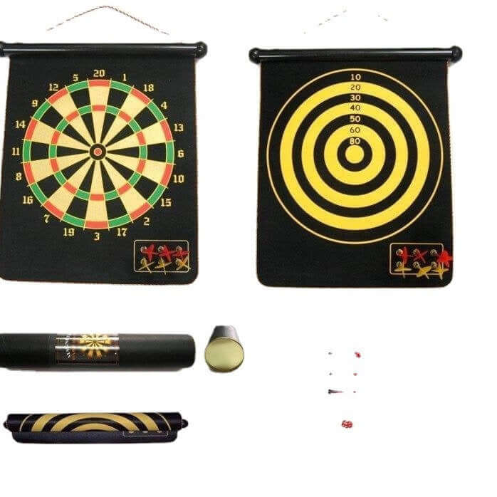 Magnetic Double-Sided Dartboard for Family Games