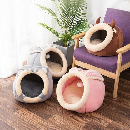 Cozy Cat Nest – Warm Enclosed Bed for Indoor Cats