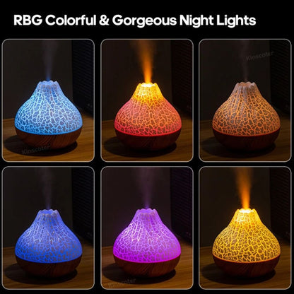 Volcano Black LED Essence Diffuser