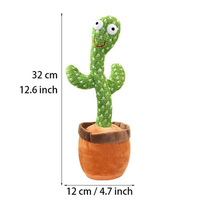 Dancing Cactus Electronic Plush Toy – Singing, Recording &amp; Shaking Fun