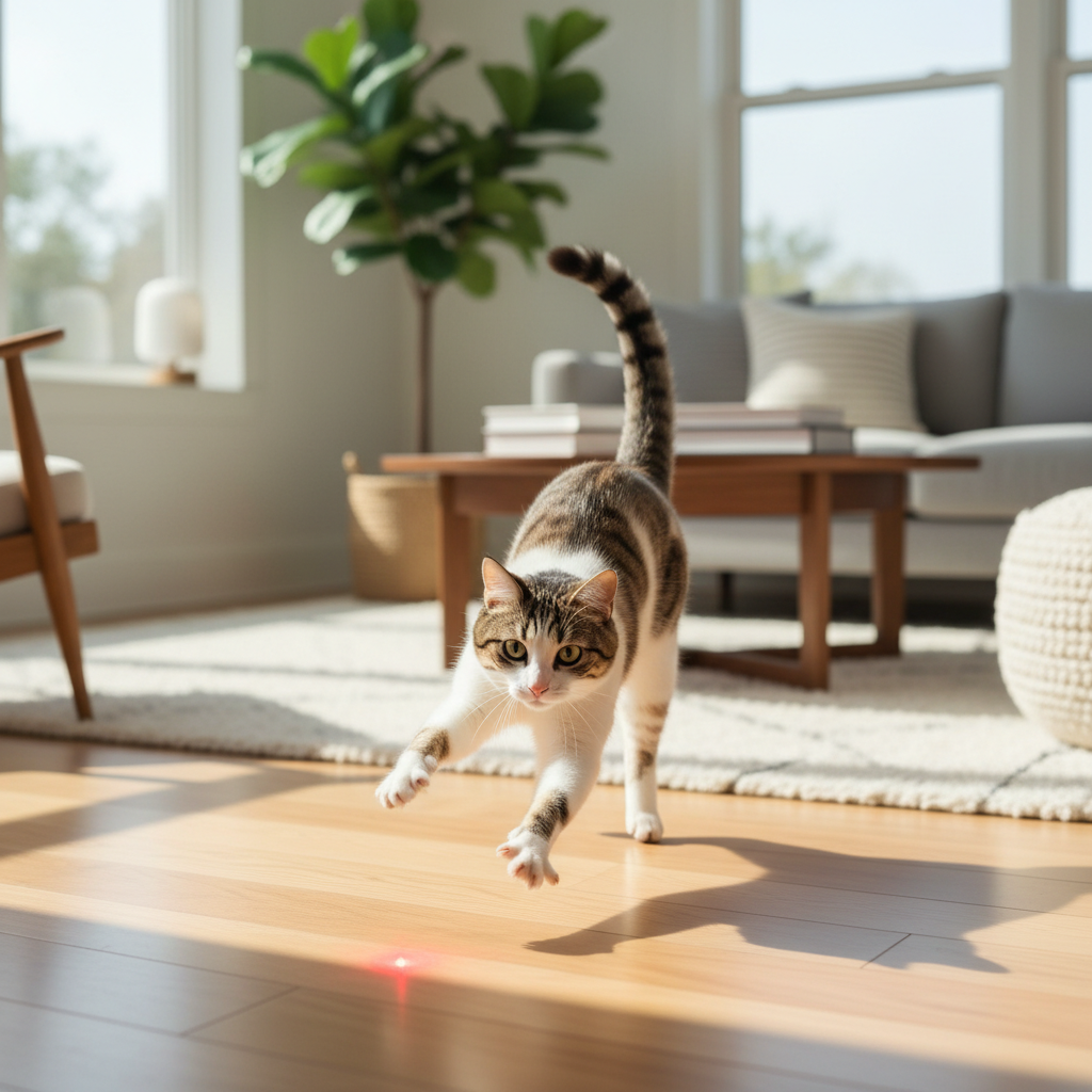 Interactive Laser Cat Toy Lifestyle